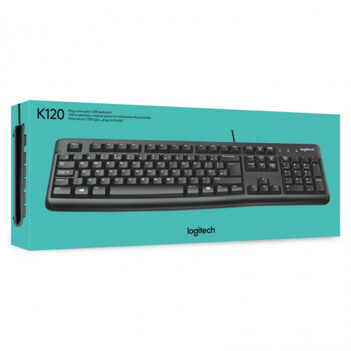 Tastatur Logitech K120 Sort